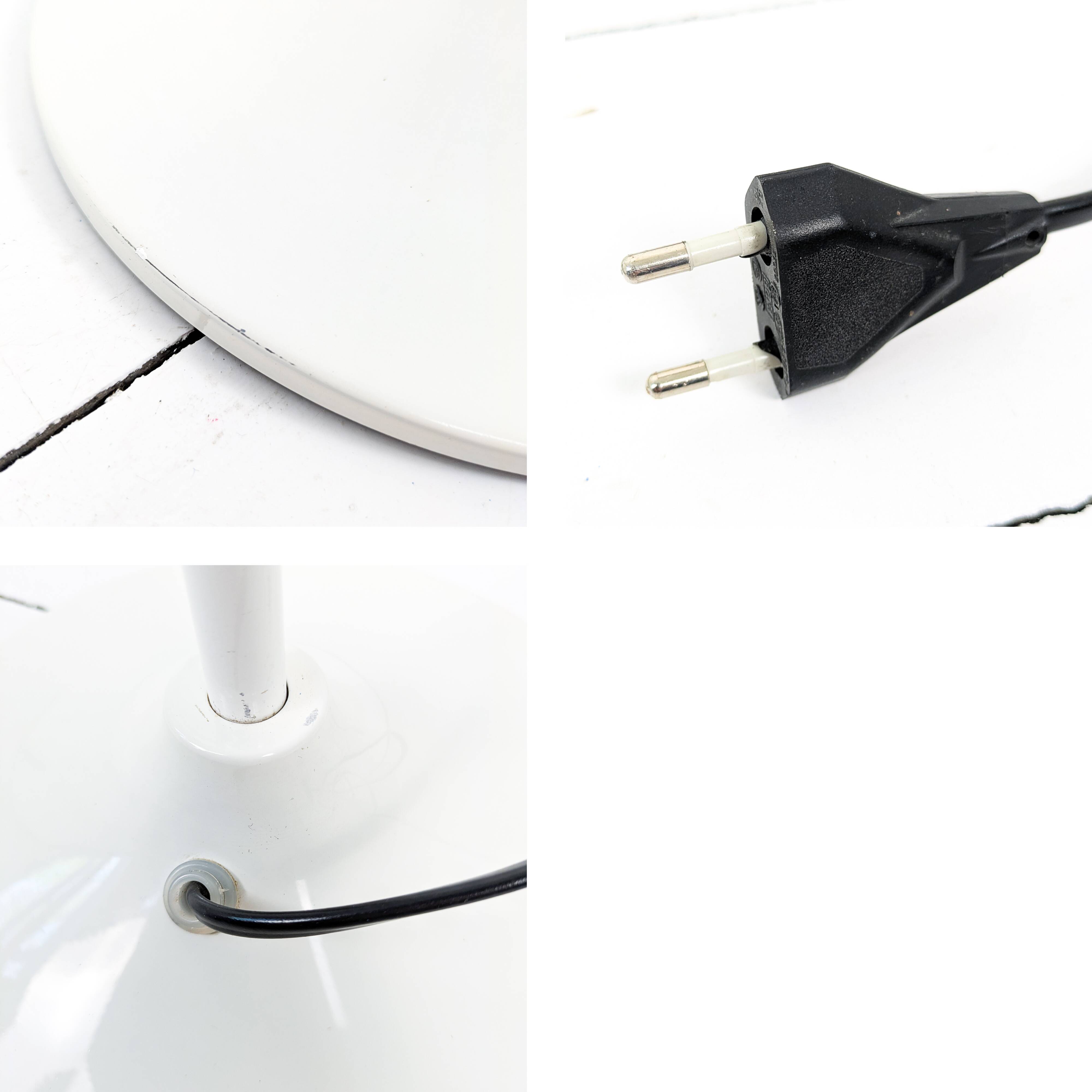 Lampe de bureau vintage scandinave – métal noir, orientable