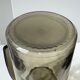 Carafe en verre fumée vintage striée