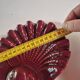 Vallauris red burgundy shell ashtray pocket emptier from the 60s