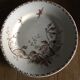 4 Flat plates in opaque porcelain from Gien "Virgin vine"