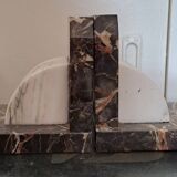 Pair of bookends. Made of marble. Art Deco.