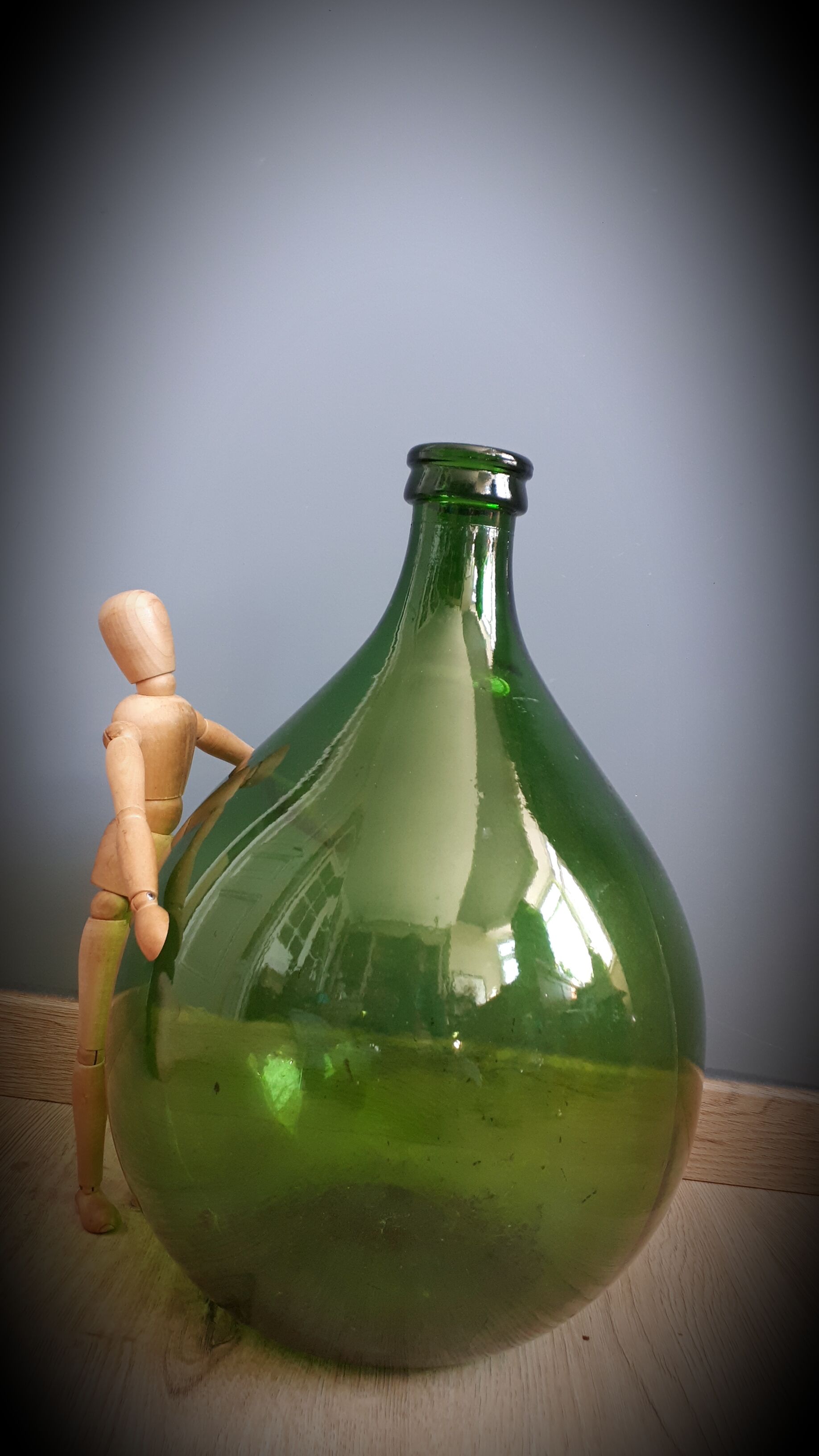 Demijohn 10l round green