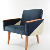 Geometric square armchair