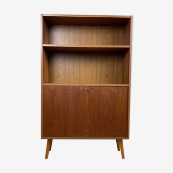 Bibliothèque scandinave vintage en teck, années 60