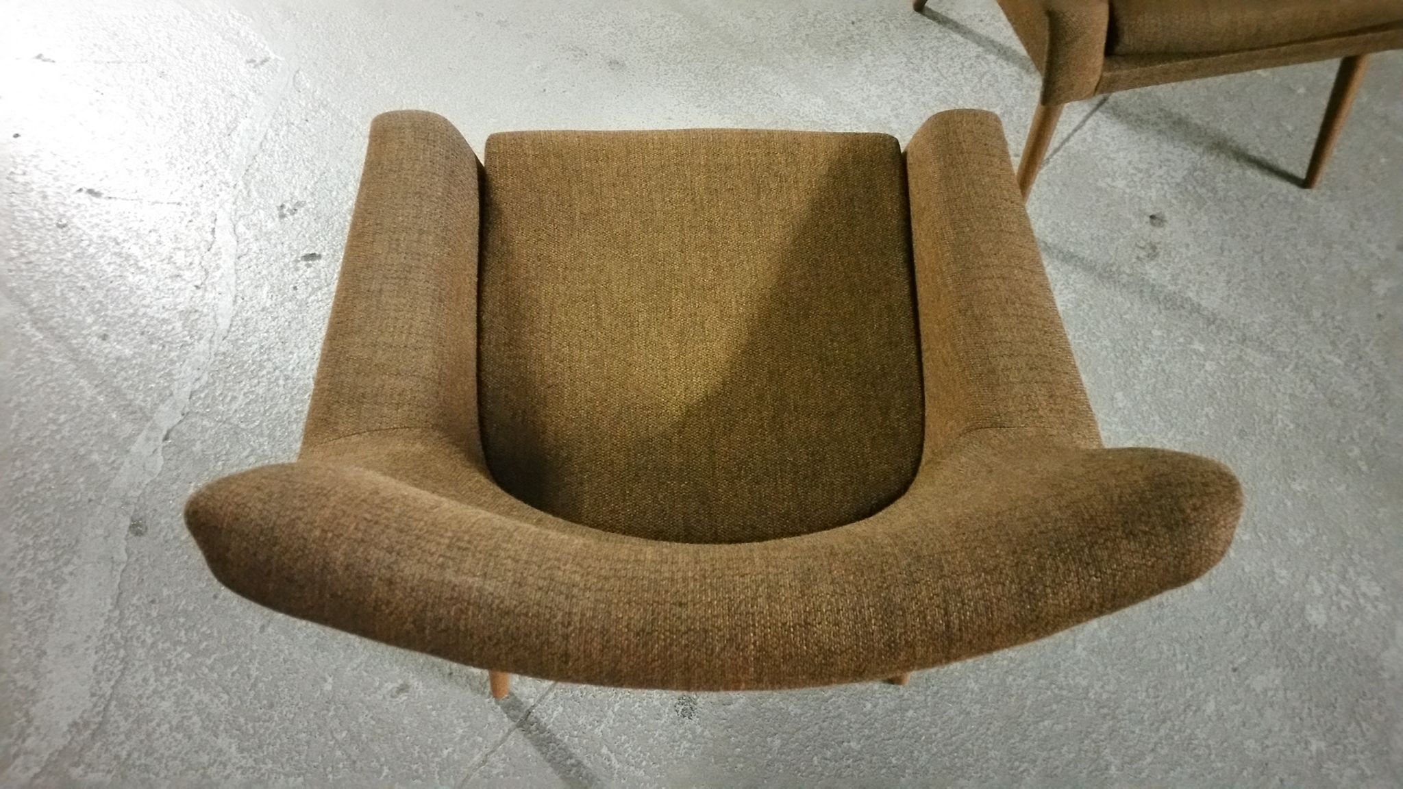 Chairs Danish 50s design structured low lines