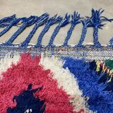 Tapis multicolor en tissu boucherouite 110x200cm