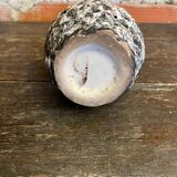 Old pitcher annette roux fat lava ceramics grey & bubbles