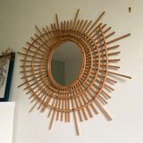 Vintage ortf rattan mirror