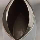 Steuler black ceramic geometric vase