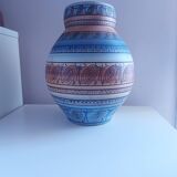 Ceramic vase vallauris lb, l bacculini