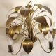 Luster "foliage" brass and gold metal 1970