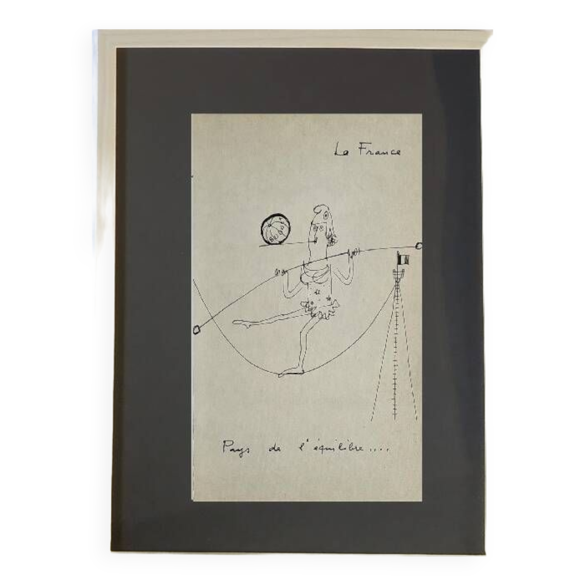 Daninos illustration from 1962 "France...The Balance"