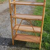 Vintage rattan shelf