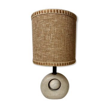 Lampe de table en travertin, Italie, années 1960
