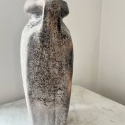 Vintage German Lava Style Grey Brown Amphora Vase, West Germany 1970s