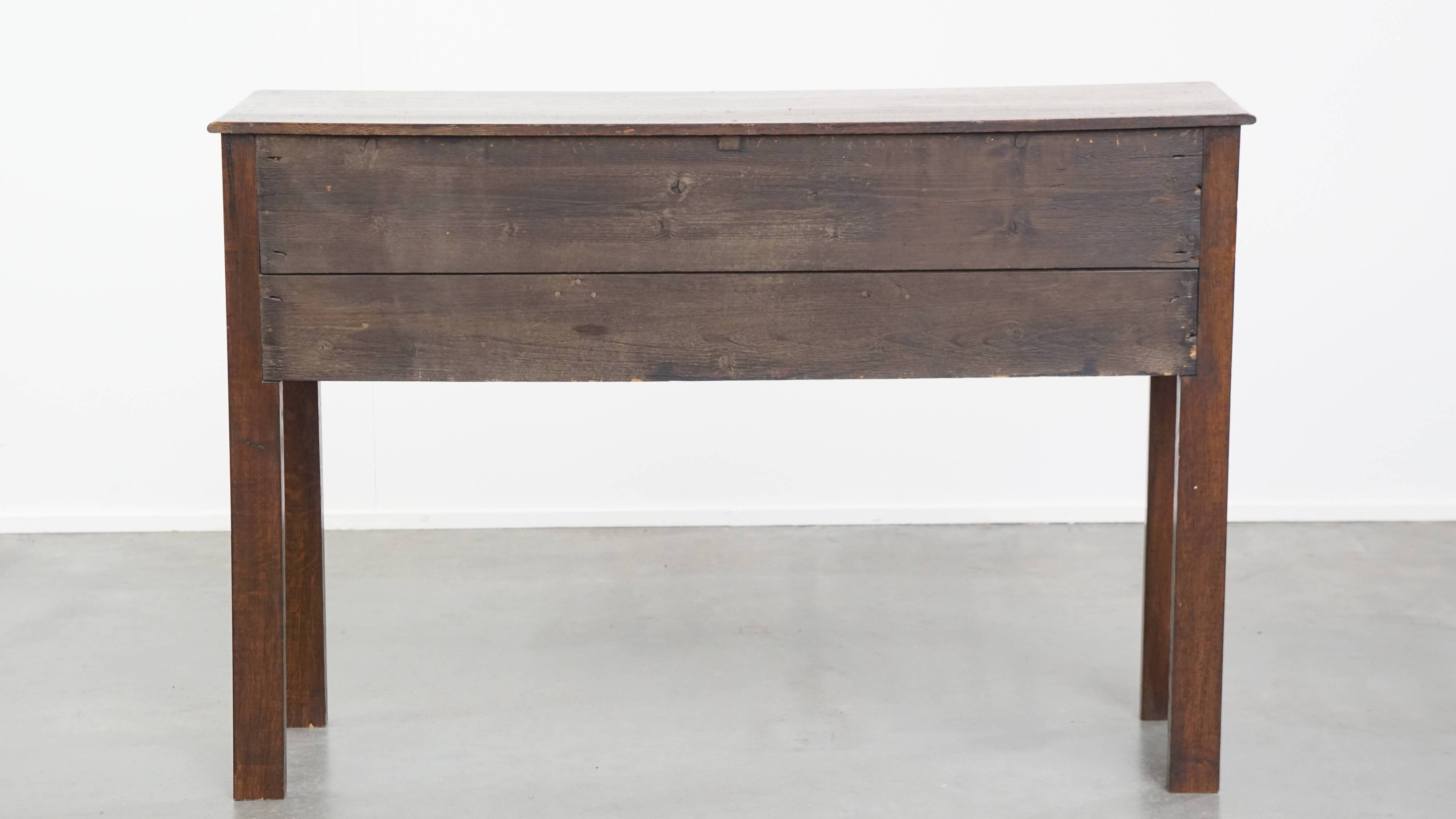 Antique English Oak Side Table / Hall Table from the 19th Century