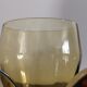 4 old amber colored glasses