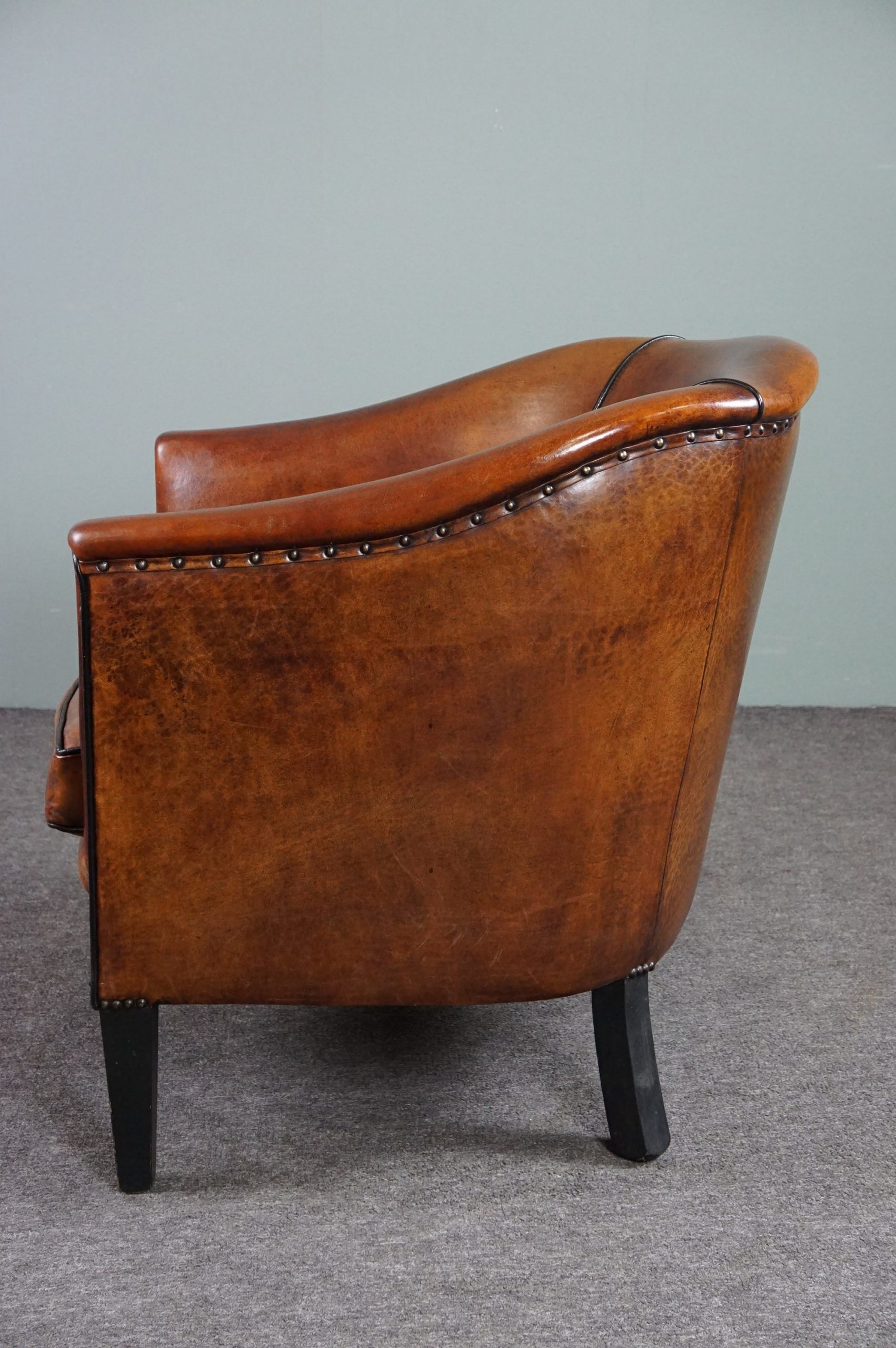 Club armchair in sheepskin