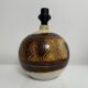 Ceramic ball lamp leaf decoration Olivier Roy Vallauris