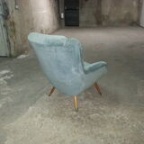 50 60 year flesh wing bergere Chair