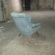 Fauteuil bergere wing chair année 50 60