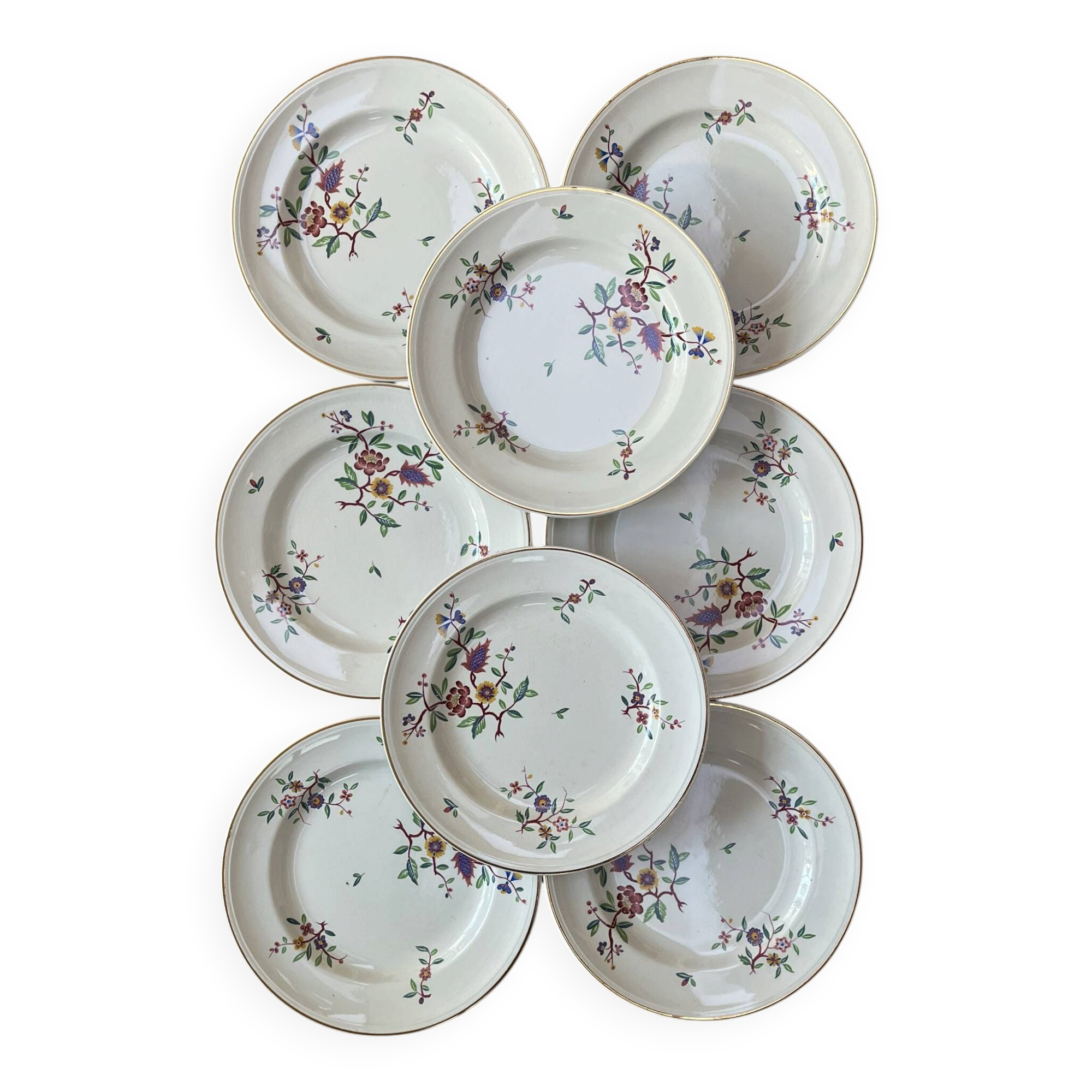 8 flat plates Luneville Chantilly