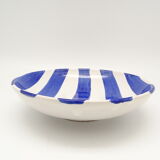 Blue and white ceramic soup plate