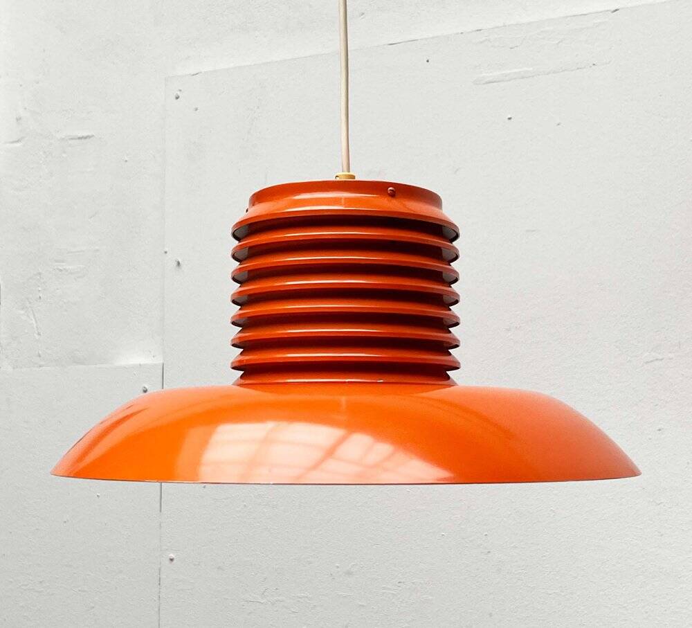 Mid-Century Modern German Space Age Orange Pendant Lamp, 1960s