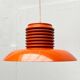 Mid-Century Modern German Space Age Orange Pendant Lamp, 1960s