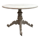 Table patinée Napoléon 3 en acajou