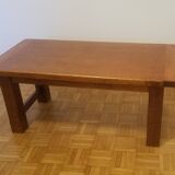 Solid blond oak coffee table