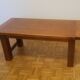 Solid blond oak coffee table