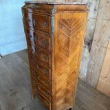 Louis XV style marquetry chest of drawers