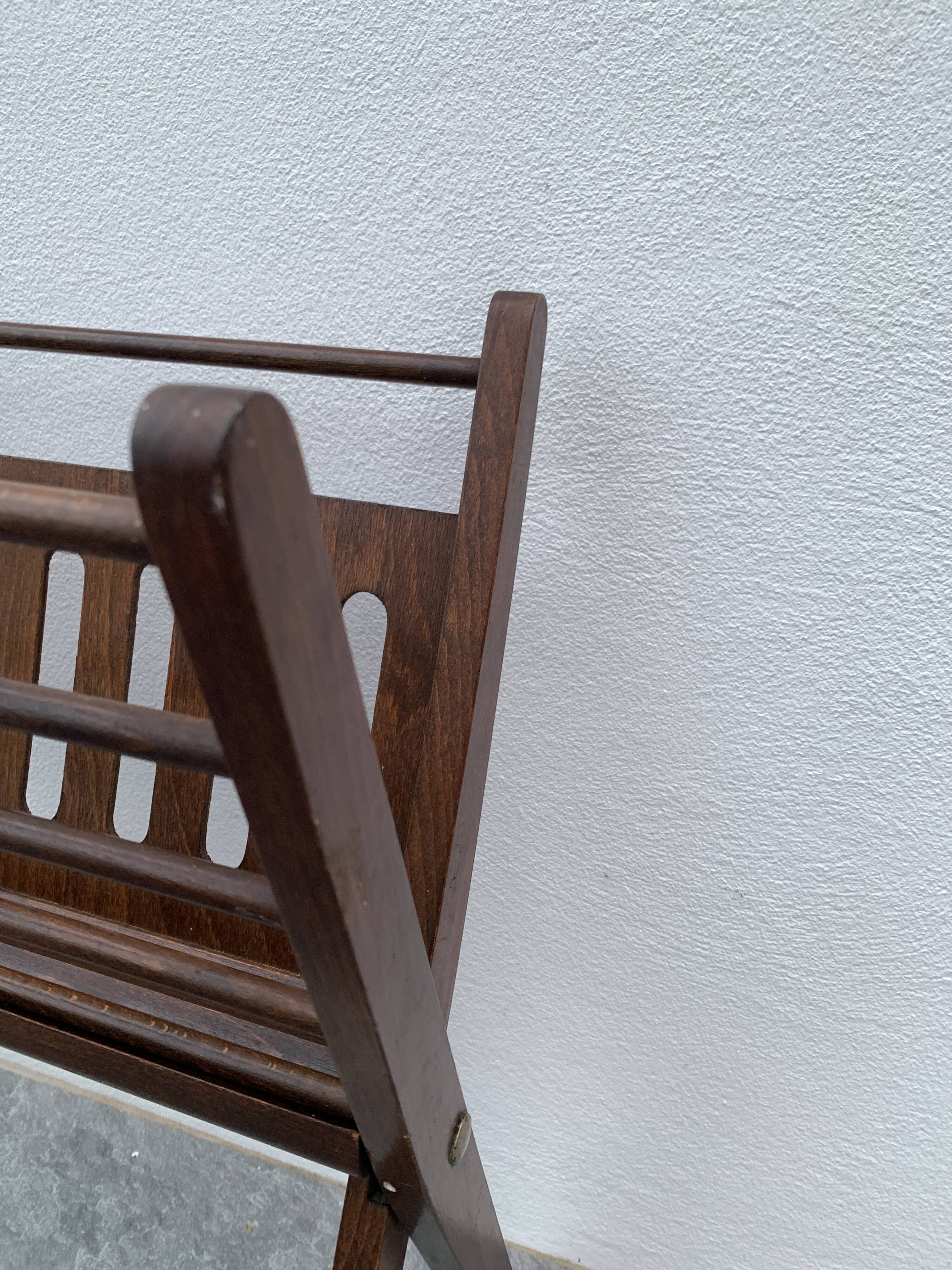 Folding wooden magazine door, Danish design Cees Braakman, 1960