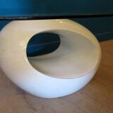 Vintage, oval, egg-shaped coffee table