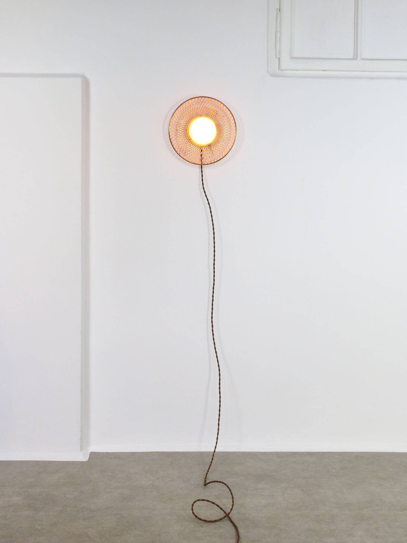 Mid-Century Intricate Wall Lamp in Brass and Opaline Glass, 1950s