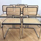 Suite de 8 chaises Cesca B32, Marcel Breuer