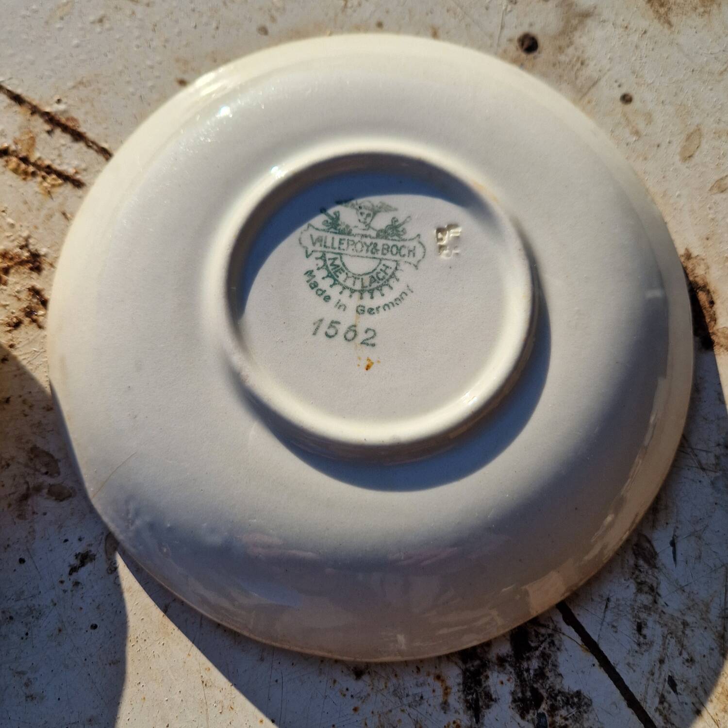 Set of 3 saucers Villeroy Boch model 1562