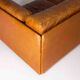 Canapé vintage patchwork en cuir caramel, Allemagne 1960