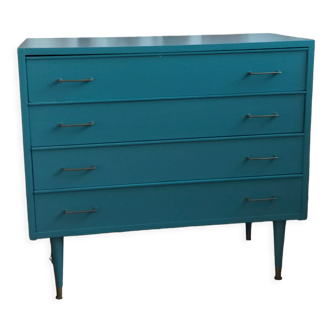 60s chest of drawers duck blue