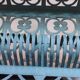 Florentine style metal magazine rack