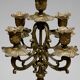 Large Napoleon III fireplace garniture in red marble and patinated regulus signed Guillemin – clock & candelabras 19th century