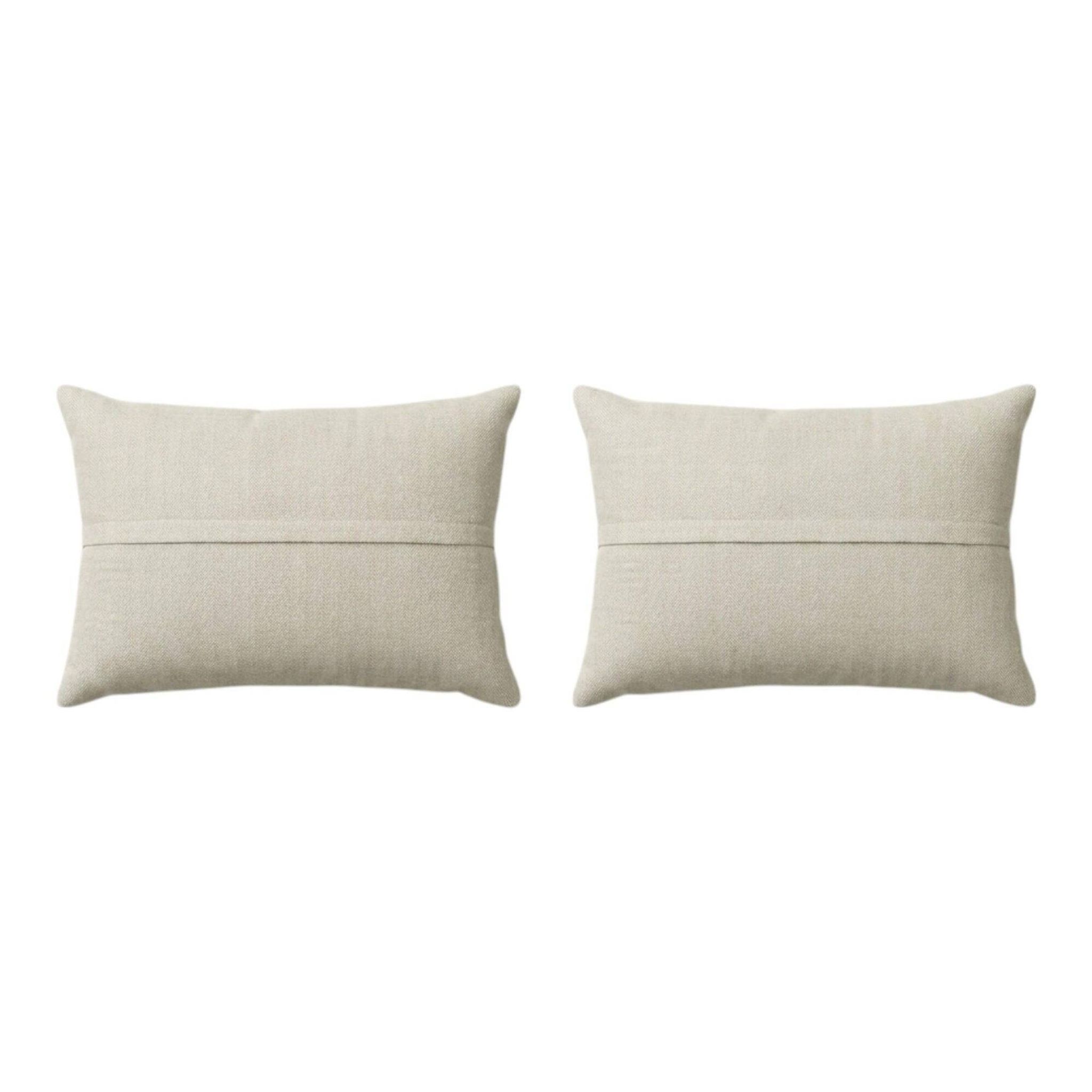 Set of 2 vintage embroidered cushion covers 41x56 cm
