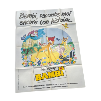 Original movie poster bambi walt disney