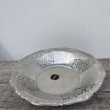 Alessi fruit bowl in openwork silver metal
