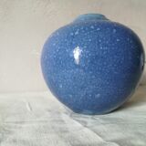 Blue ball vase