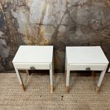 Pair of Celadon bedside tables