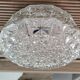 Vintage clear glass flush mount lamp