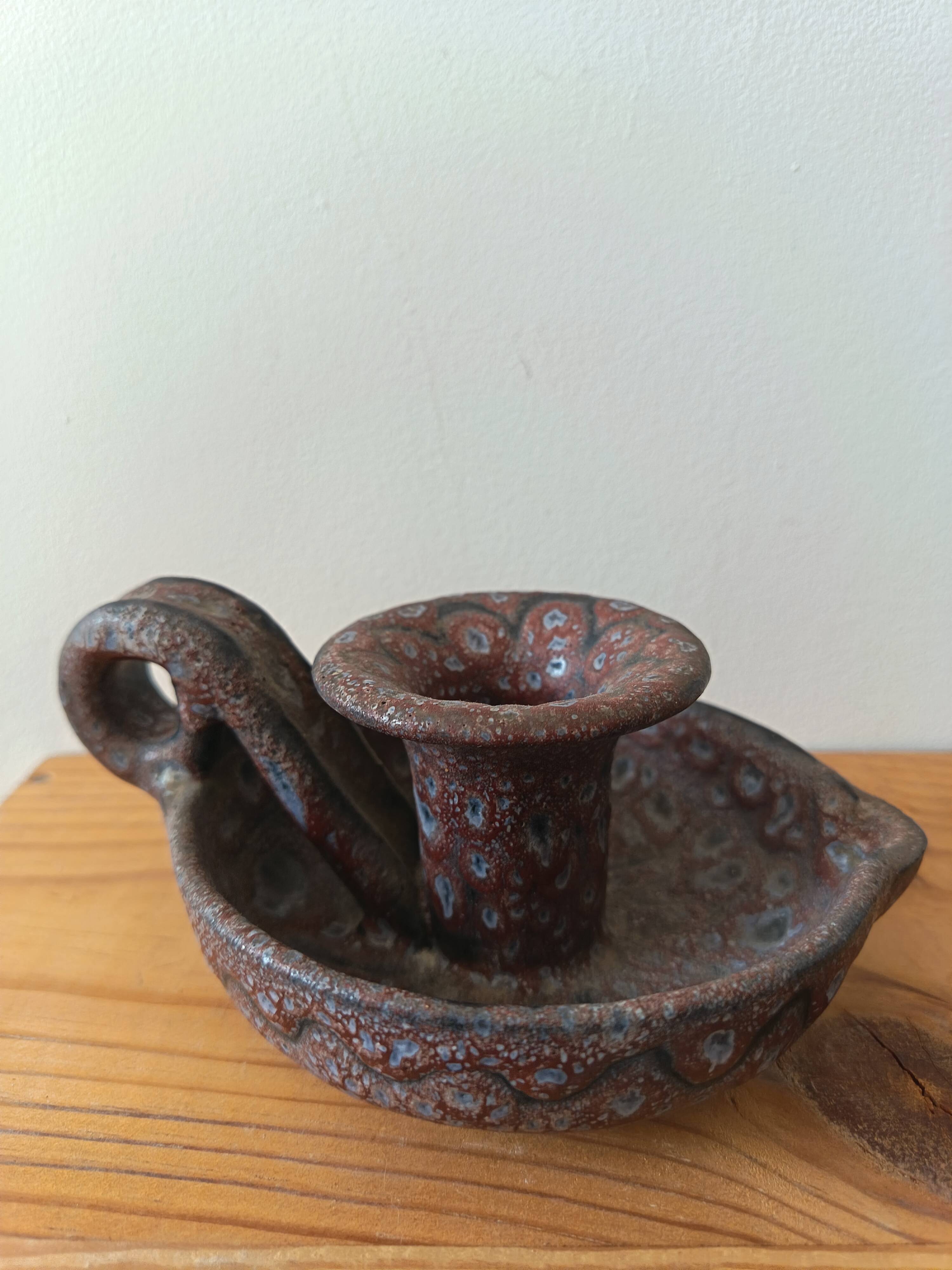 Candle holder by the ceramist Jean Austruy from the 1970s.