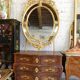 Mirror medallion dore of the 19th century 180x116cm